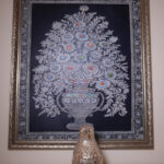 Silver Peacock Decor